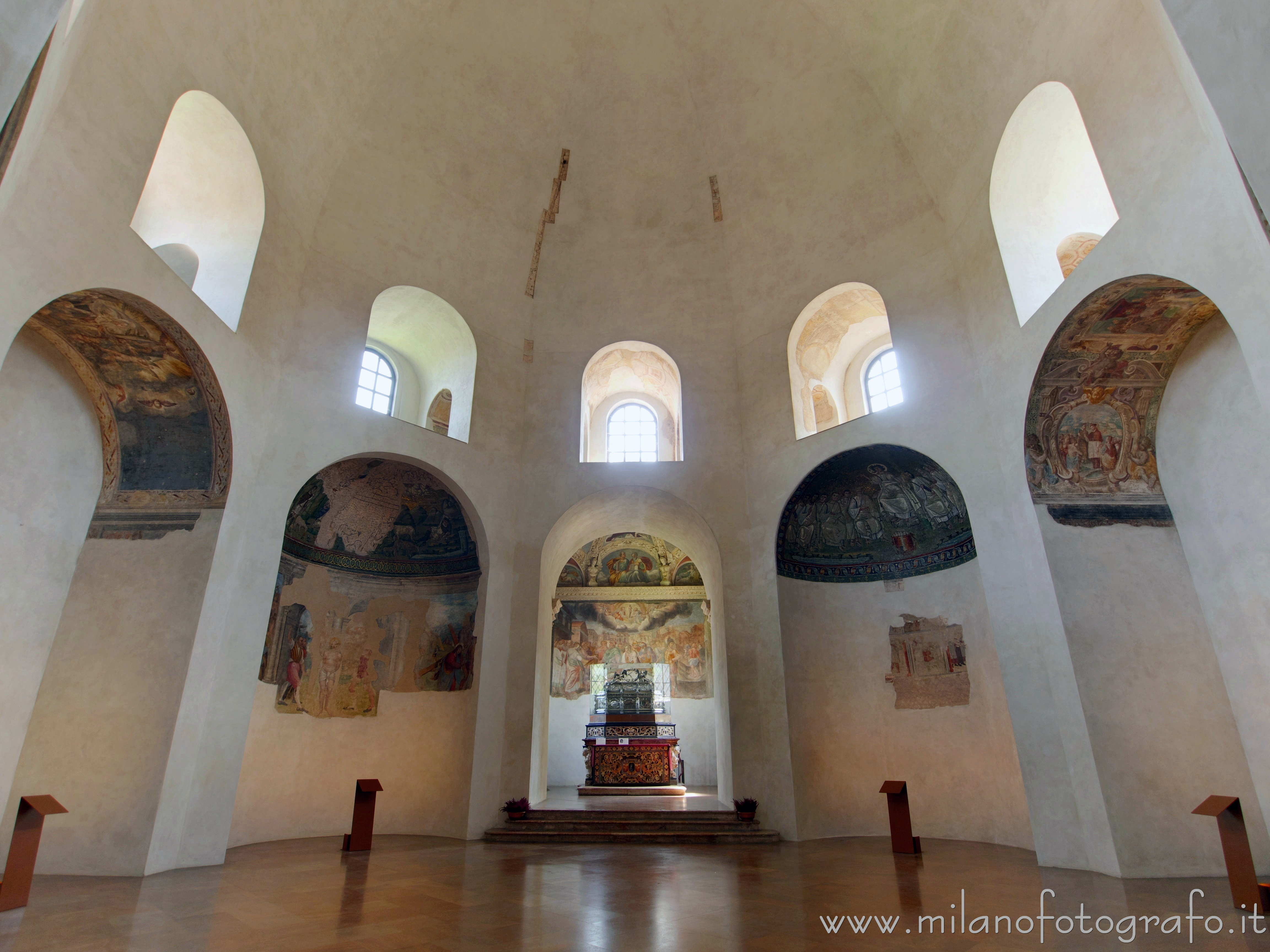 Milan (Italy) - Interior of the Basilica of Sant'Aquilino in the Basilica of San Lorenzo Maggiore